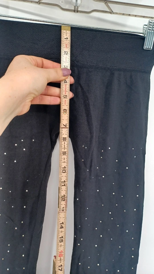 Joe Boxer Mujer Juvenil Leggings Pequeños Negros Estrás Foto 4 de 4