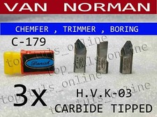 3x Van Norman 777s944s 38 Cylinder Bit Chemfertrimmerboring Tarrif Paid
