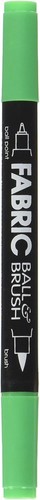 UCHIDA 122-S-F4 Ball and Brush Open Stock Fabric Marker, Fluorescent Green