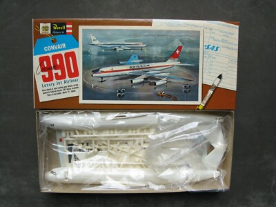 REVELL CONVAIR CORONADO 990 NEW OLD STOCK 1961