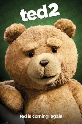 Ted 2 Poster Ted is coming, again 61 x 91,5 cm Plakat Wanddeko Dekoration 