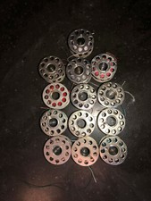 13 Vintage 10 Hole Sewing Bobbins