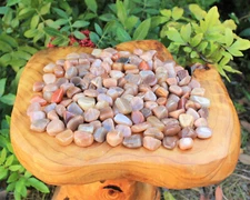 Peach Moonstone Tumbled Stones: 1 lb Bulk Lot Premium Quality 'A' Grade) 16 oz