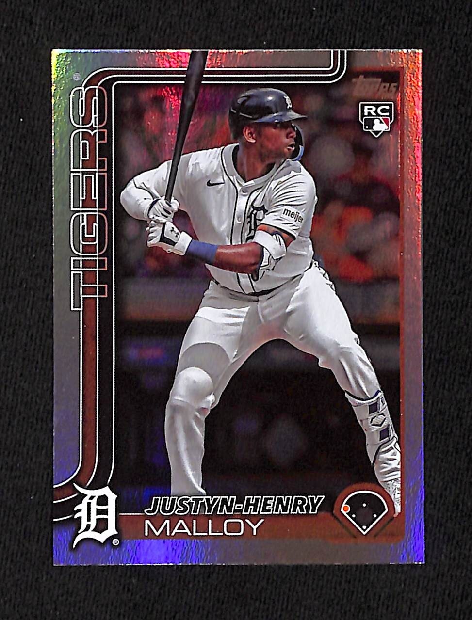 2025 Topps Series 1 Justyn-Henry Malloy Rainbow Foil #269 Detroit Tigers RC