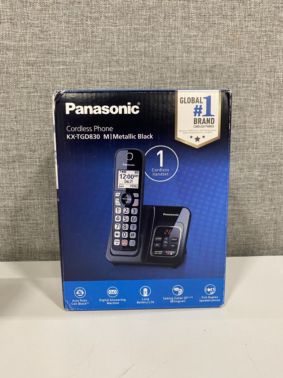 Panasonic KX-TGD830M 1-Handset Cordless Phone Call Block w/Answering System