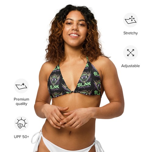 Recycled eco bikini top by Blink Friction and iServalan - Picture 5 of 28