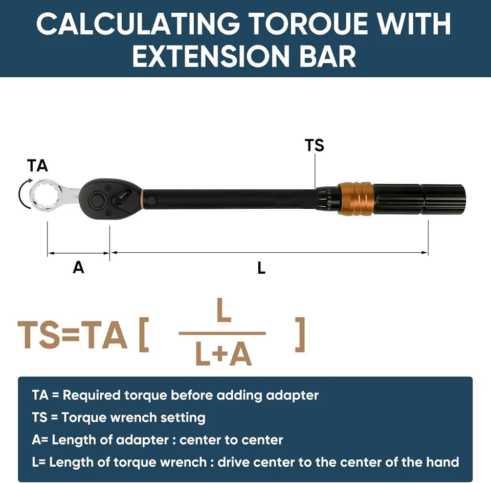 3/8 дюйма Комплект адаптеров крутящего момента привода, 12-точечный конец коробки, SAE, 9 шт., набор удлинителей  - Изображение 3 из 4