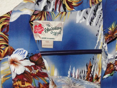 Hilo Hattie 4XL Hawaiian T-shirt Made in Hawaii 4XL Floral 100% Rayon - Picture 4 of 7