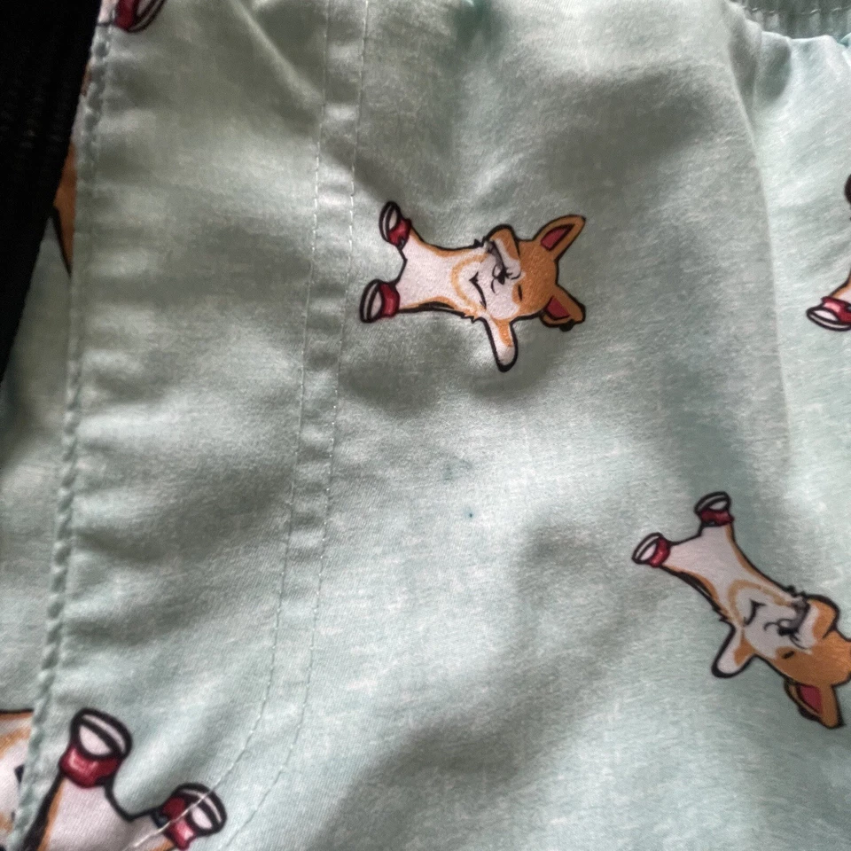 Bañador Surf Society para hombre con cordón Corgi Dabbing divertido estampado talla M Foto 2 de 4