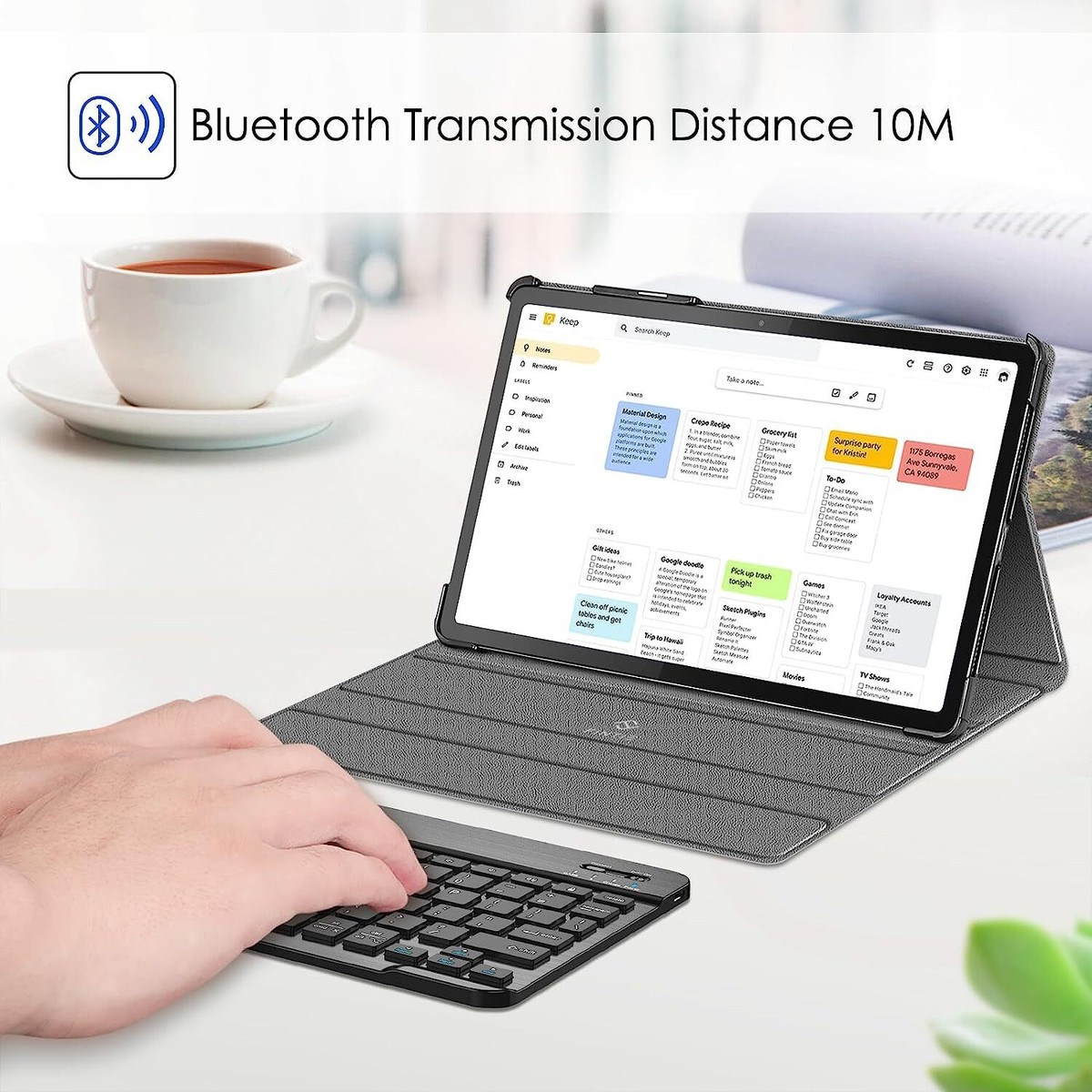 GUPENAA Toetsenbordhoes met trackpad voor Lenovo Tab P11 Pro Gen 2 / Pro 11.2 2022 (TB-132FU/ TB-138FC), slanke lichtgewicht standaardhoes met magnetisch afneembaar Bluetooth-toetsenbord, zwart GUPENAA Toetsenbordhoes met trackpad voor Lenovo Tab P11 Pro Gen 2 / Pro 11.2 2022 (TB-132FU/ TB-138FC), slanke lichtgewicht standaardhoes met magnetisch afneembaar Bluetooth-toetsenbord, zwart
