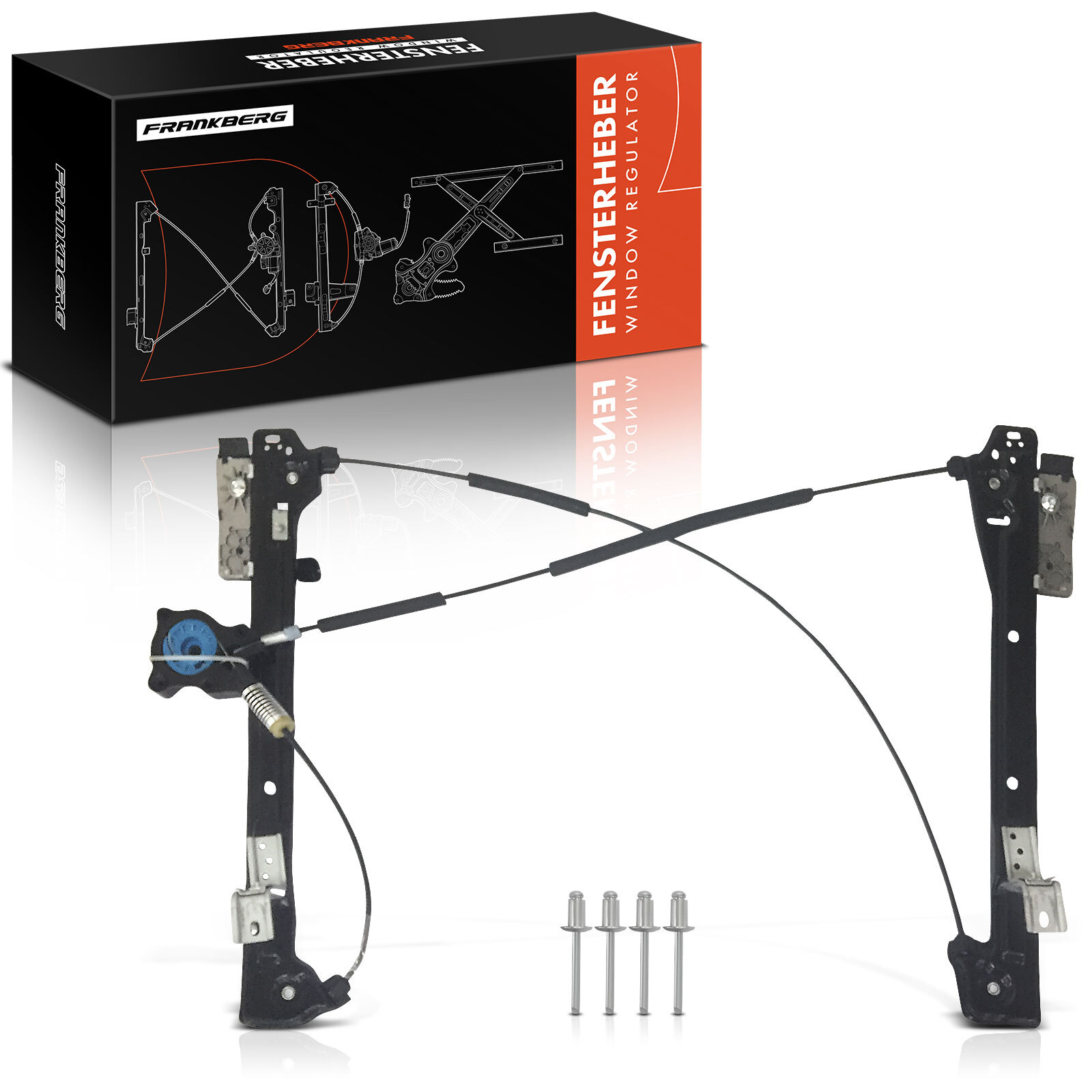 FRANKBERG Power Electric Window Regulator without Motor for Front Right