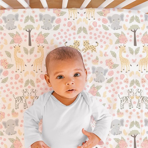 The Peanutshell 3 Piece Baby Crib Bedding Set for Girls - Newborn Infant & To... - Picture 3 of 6
