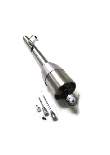 32" Plain Steel Tilt Steering Column - Floor Shift, Painable, For Hot Rod & Street Rod