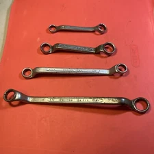 -  Lot of 4 Offset Double Box End 12pt Wrenches, Indestro . Cornwell & More  USA