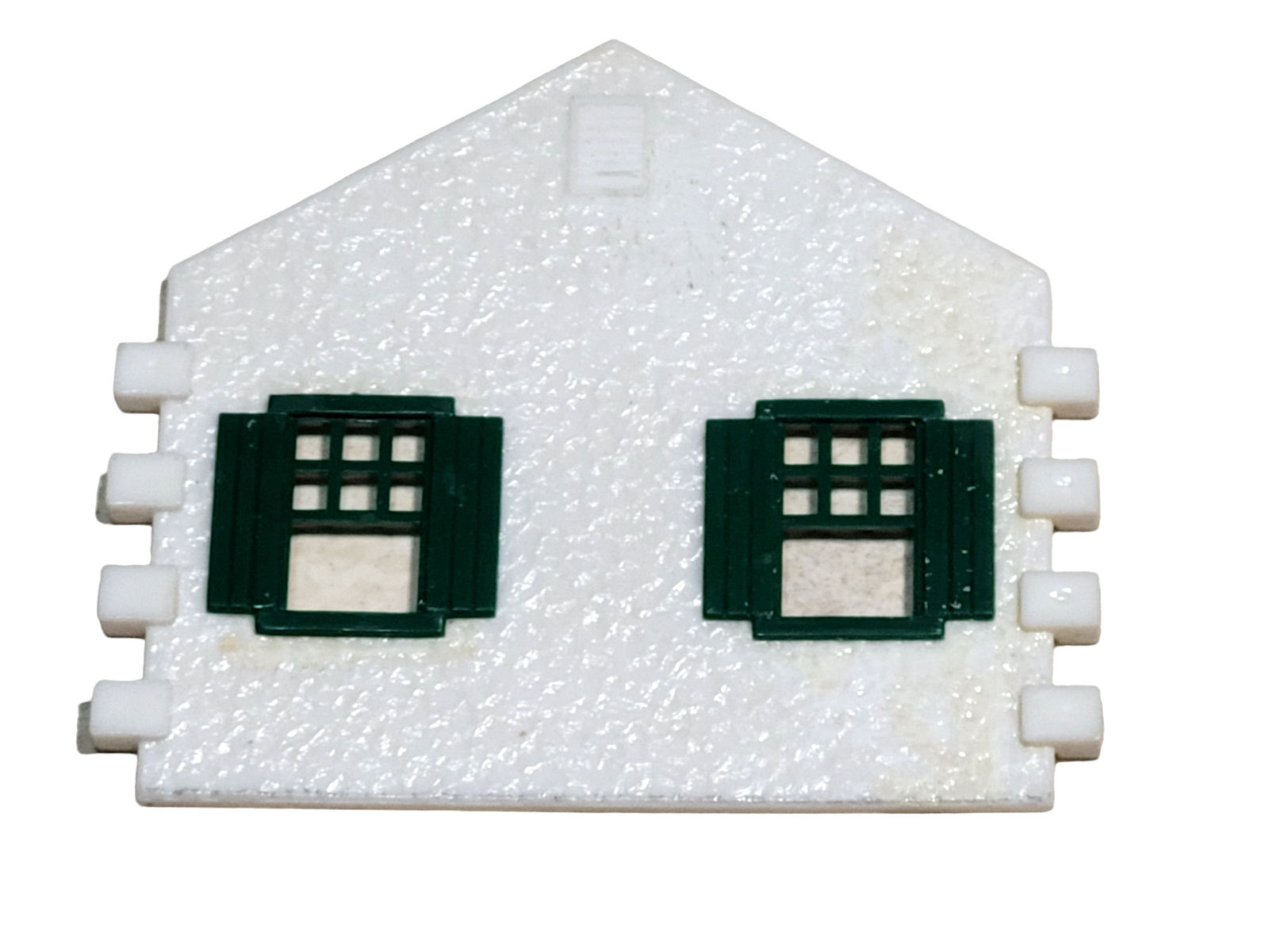 Plasticville Cape Cod House Part Side Wall w/Windows (Green) O/S