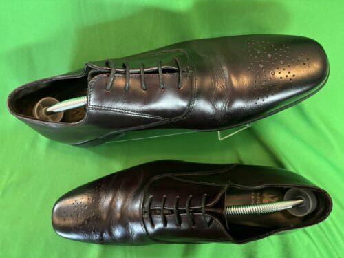 Italian Bruno Magli Matteo MB1MATJO Mens Oxfords Wingtip Shoes 11 M - Picture 2 of 9