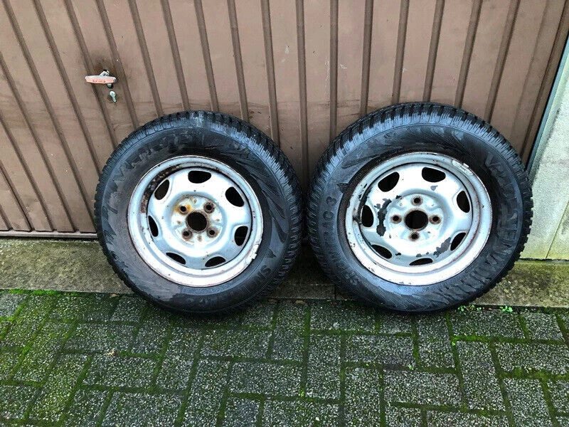 2xkomplette Winterreifen+Felgen 175/70R13 82T für Mitsubishi Colt,Lancer,Toyota - Bild 2 von 4