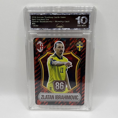Zlatan Ibrahimovic - Holo Foil Soccer Card 2024 Grass Games - Graded 10 Novelty