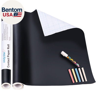 Chalk Paper, 17.7'' X 78.7'' Adhesive Chalkboard Contact Paper Removable Wall Deca