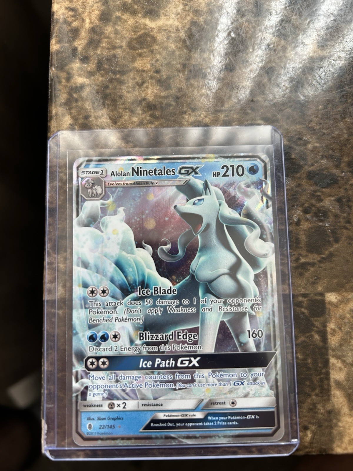 Pokémon Alolan Ninetales GX 22/145 Sun & Moon Guardians Rising Holo Ultra Rare …