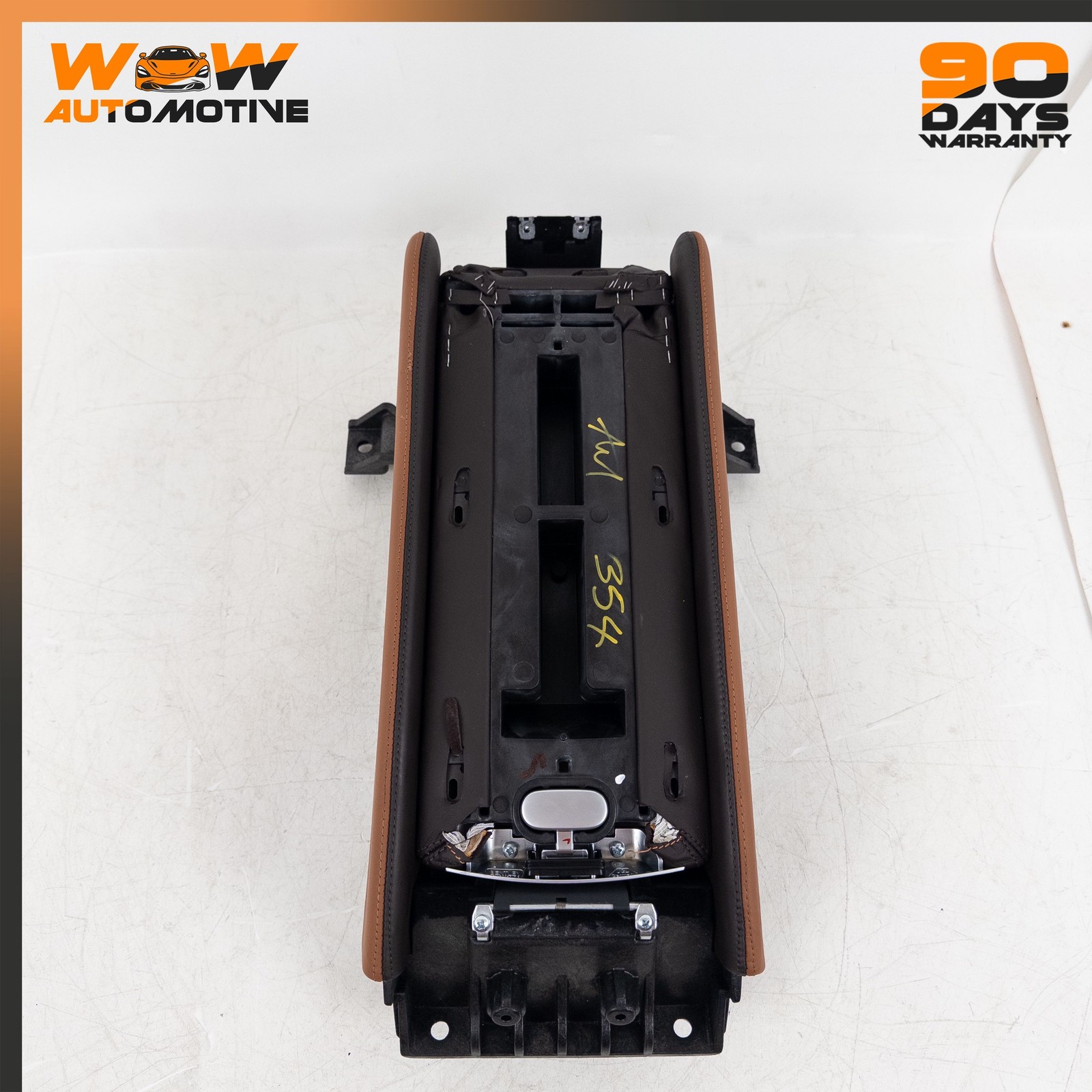 14-19 BENTLEY FLYING SPUR SEDAN REAR CENTER CONSOLE ARMREST HOUSING OEM