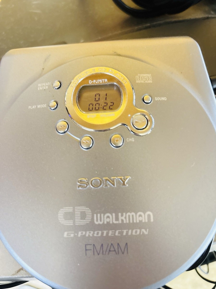 Sony Walkman Fj75Tr Portable CD Player | VG Cond| FM/AM Radio