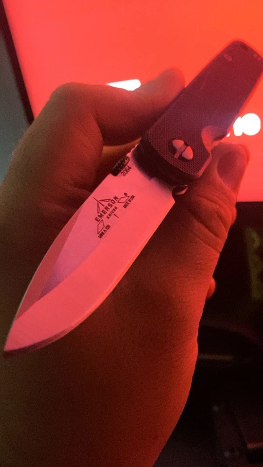 Emerson мини A-100 нож Stonewash отделка, черный G10, 154 см - Изображение 2 из 4