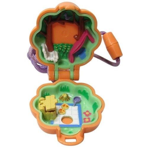 Polly Pocket Vintage 1991 Camp Days Locket Necklace Bluebird Toys - Picture 3 of 3