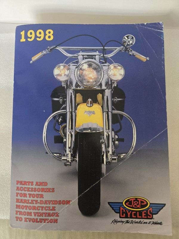J&P Cycles 1998 Issue Harley Davidson Parts Catalog Motorcycle Biker