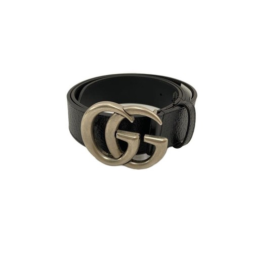 Used GUCCI◆Gucci/Belt/Leather/Black/Men's/406831