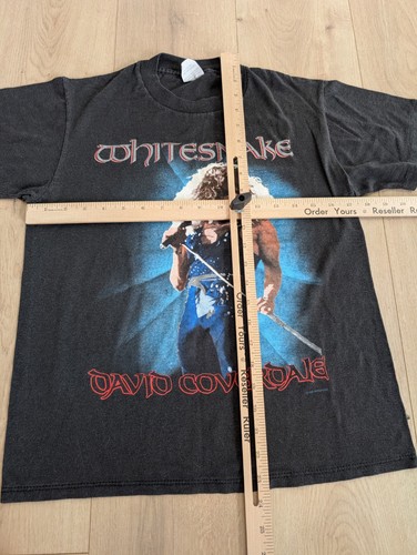 Vintage Original Spring Ford WHITESNAKE David Coverdale 1987 Concert T-Shirt M - Picture 6 of 7