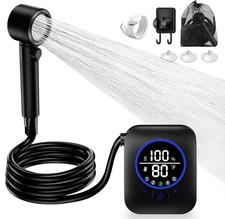 Portable Camping Shower 8000mAh Rechargeable Outdoor Camp Pump for Hiking Travel