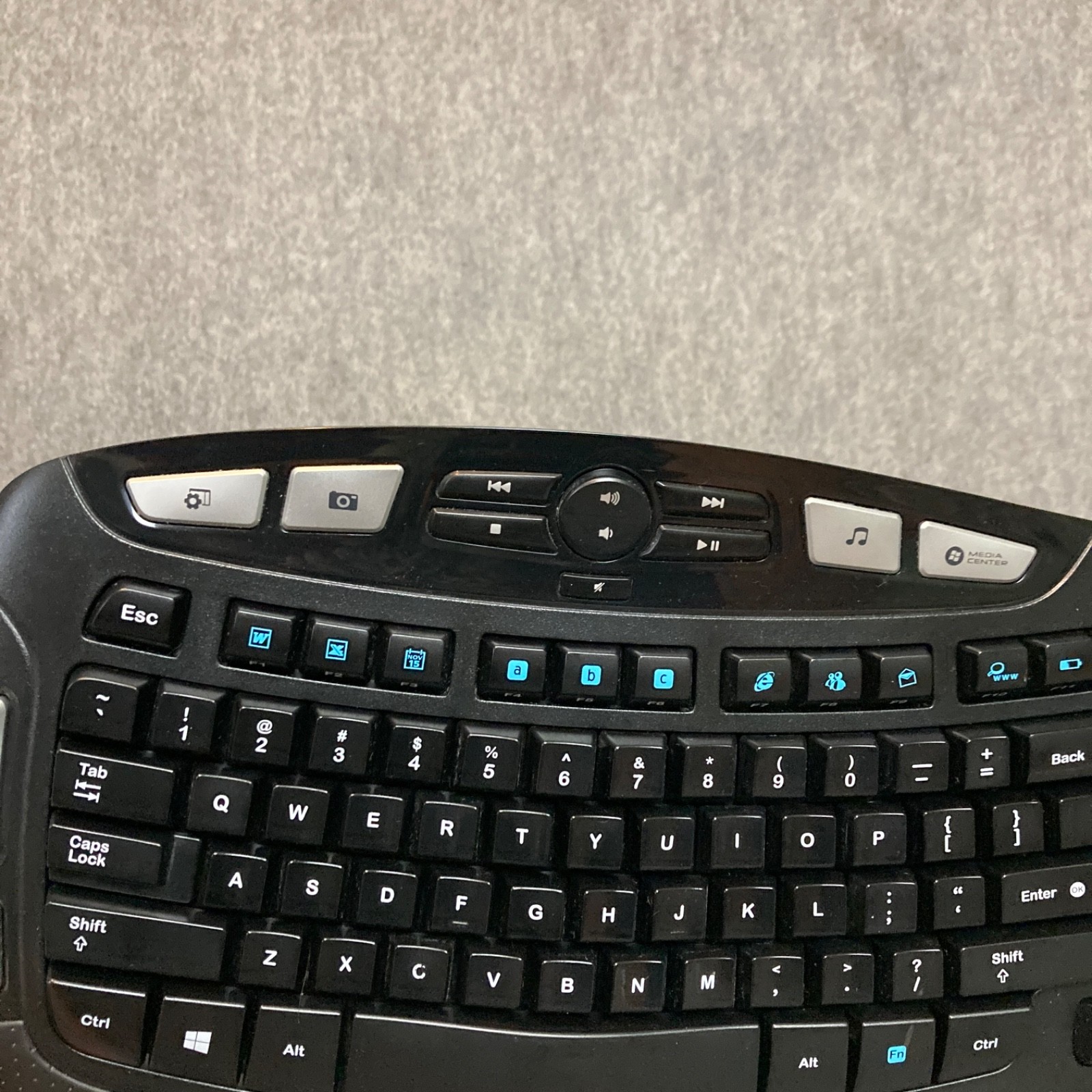 Logitech Letters Logitech K350 Keyboard Wave Wireless Ergonomic Tested W/ Dongle | eBay