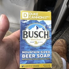 Duke Cannon Busch Beer Soap for Men Sandalwood Scent 10 Oz NIB New USA Made