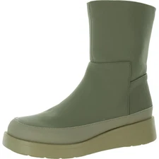 Journee Collection Womens Cristen Faux Leather Heel Wedge Boots Shoes BHFO 2322