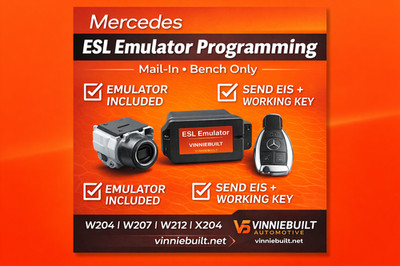 Mercedes ESL Emulator Programming Service   W204 W207 W212 X204 | Mail-In Bench