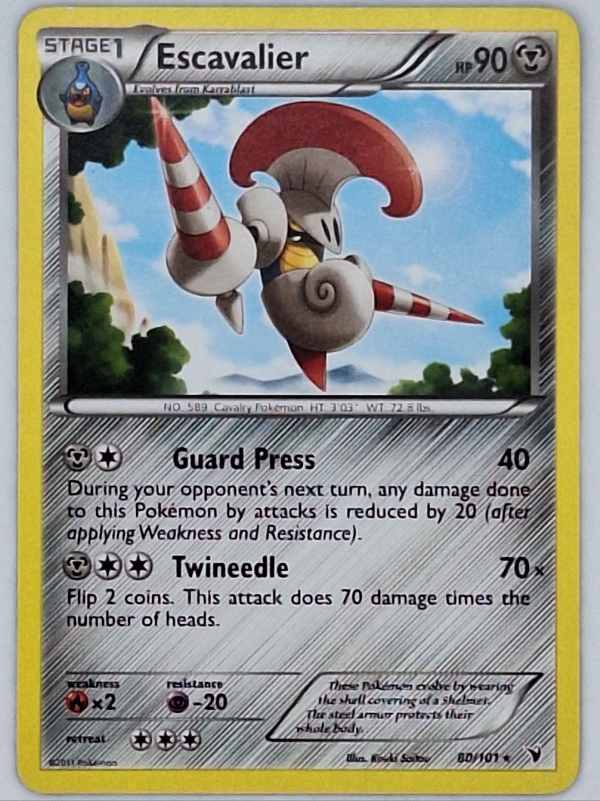 Escavalier 80/101 Pokemon - Black and White Noble Victories MP