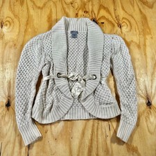 Vintage Mac & Jac Cream Angora Blend Knit Car...