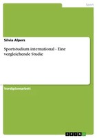 Sportstudium International - Eine Vergleichende Studie (Buch)