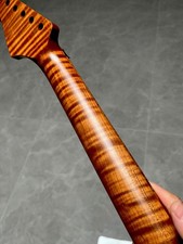 AAAA Floyd nut Stainless 22Fret satin Roasted Flame Maple Electric guitar Neck