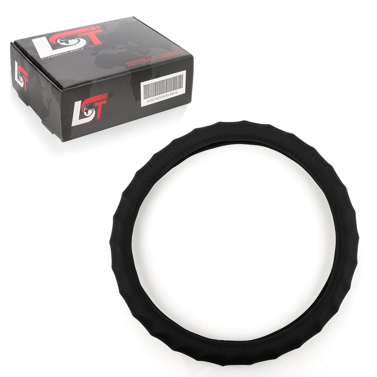 Steering Wheel Cover Ø 38x9 CM 15x3, 5 Inch Black for Daewoo