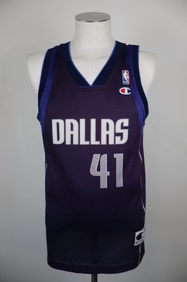 CHAMPION DALLAS BASKETBALL TANK TOP NBA MENS SIZE S SPORT NOWITZKI N 41 VINTAGE T-SHIRT