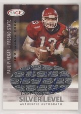 2006 SAGE Auto Silver Level /400 Paul Pinegar #A40 Auto 0e3