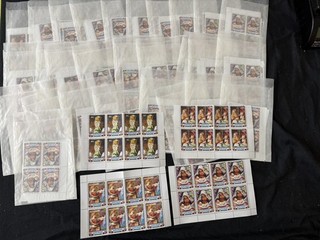 Aitutaki 1992 MNH Christmas Blocks of 8 Sets x 29 Cat £1 700 99p Start