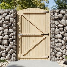 Pressure-Treated Wooden Garden Gate Fence Pedestrian Side Gate Free Fitting Kits