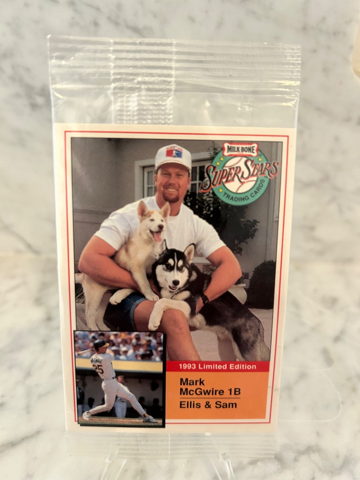 1993 Milk Bone Super Stars #4 Mark McGwire