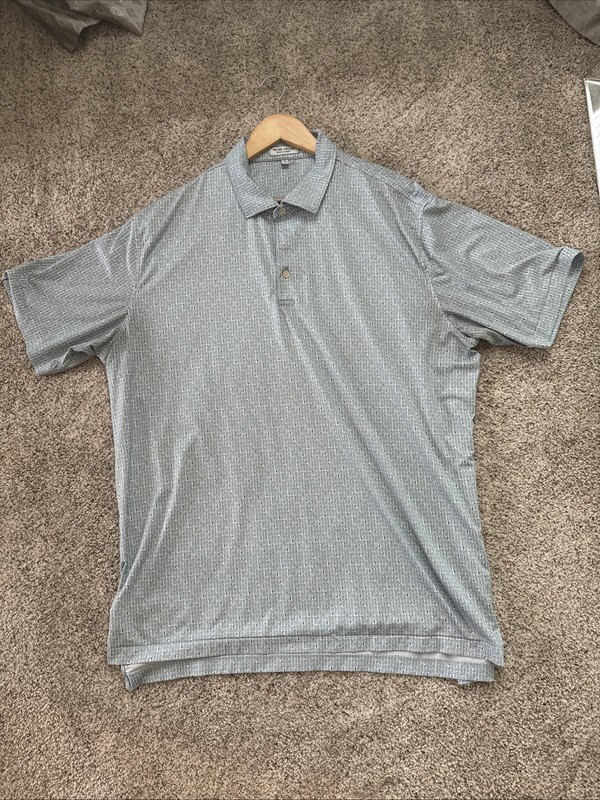Peter Millar Men's Summer Comfort Polo Shirt XL Drinks Cocktails