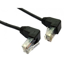 Image of CMS Cables 1m Cat5e UTP Right Angled UP to Right Angled DOWN Cable