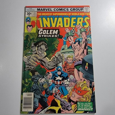The Invaders #13 Marvel Comics (February 1977) 7.5 Very Fine-