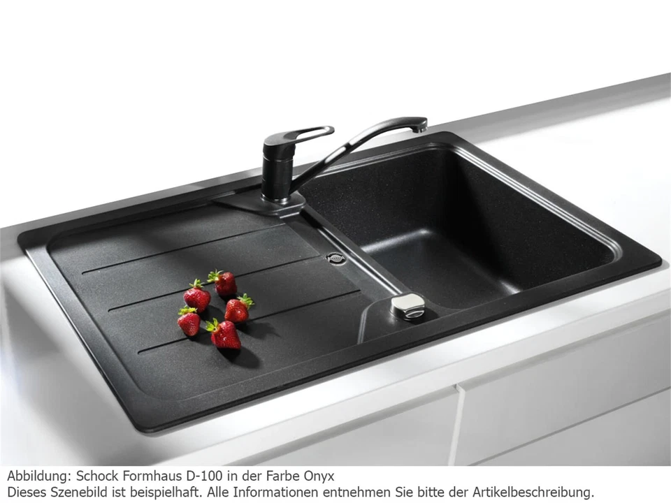 Schock Formhaus D-100 A Onyx - FOMD100AGON+HL1+2 Granitspüle Auflage - Bild 4 von 4